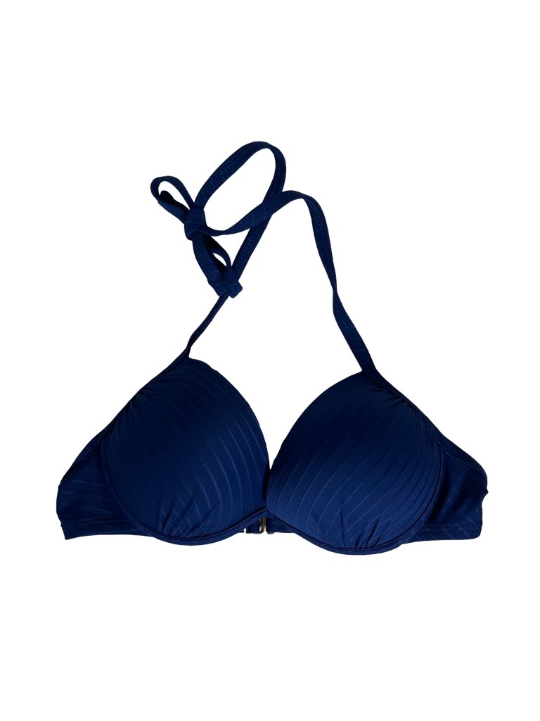Mynah Swim Bikini Top Womens Xs Blue New Halter Tie Summer Pool